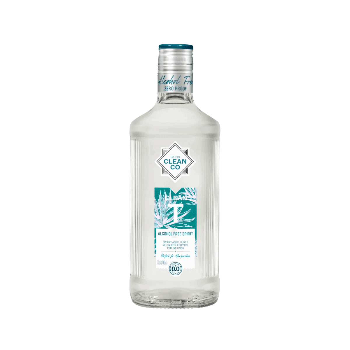 CleanCo Clean T Alcohol Free Spirit 700 ml bottle tequila alternative with agave oak and peppery finish