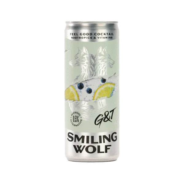 Smiling Wolf Alcohol-Free Gin & Tonic – Functional Botanical Drink 0.0%
