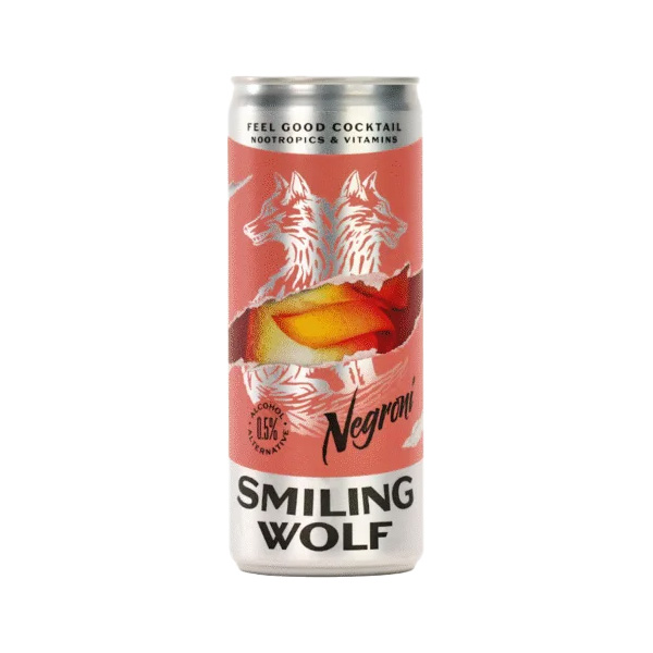 Smiling Wolf Alcohol-Free Negroni – Functional Botanical Drink 0.0%