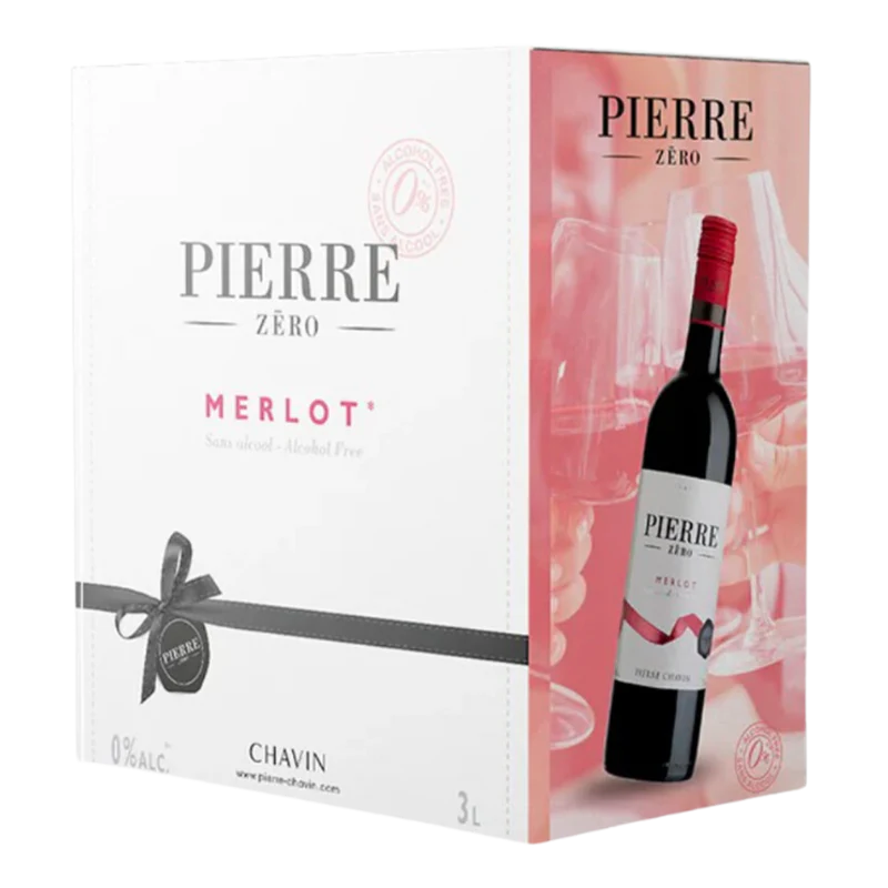 Pierre Zéro Alcohol Free Red Party Wine Box 0.0% – 3 Litre