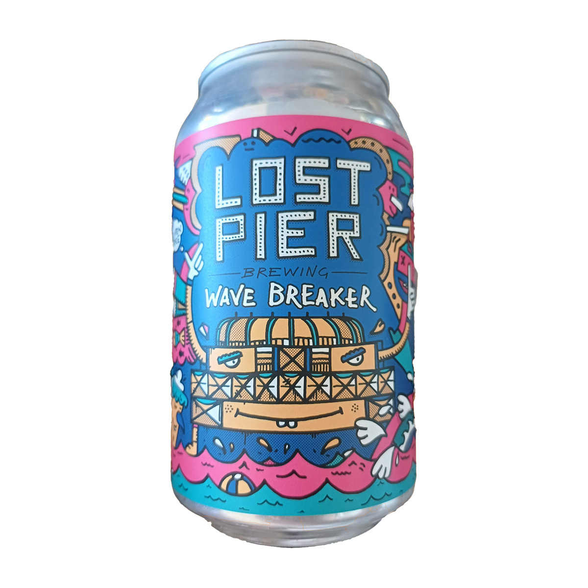 Lost Pier Wave Breaker AF 0.5% – Alcohol Free Hazy Pale 440ml